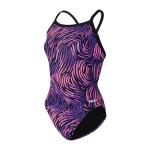 Dolfin Ladies Winner V-2 Back - 513 Swirl Purple/Pink